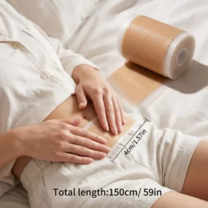 Medical Grade Skin Beige Silicone Scar Dressing Roll 4cm*150cm Breathable Diamond Mesh Self Adhesive Wound Care Tape