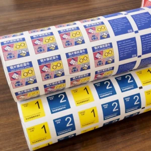 Medical Grade Soft Aluminum Foil Paper Film Roll Six-color Flexographic Printing for Alcohol Swab Prep Pad Packaging Materials