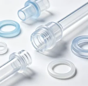 Medical Grade TPE Secondary Injection Molding Infusion Tube Fixing Clip Plastic Component