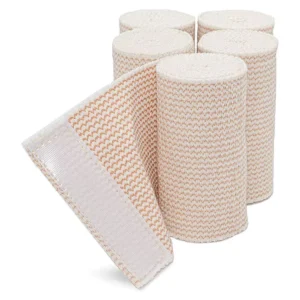 Medical High Elastic Wound Dressing Honeycomb Bandage Roll Latex Free Velcro Compression Sports Protection Wrap Bandage