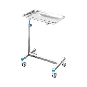 Medical Hospital Furniture Stainless Steel Mobile Operation Tray Trolley