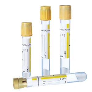 Medical Hospital Glass PET Disposable 1-9ml Test Tube With Gel Clot Activator Vacuum Blood Collection Tube