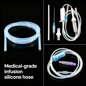 Medical Infusion Set Accessories Sterile Silicone IV Connectors Extension Tubes Drip Chambers Flow Regulators High Performance