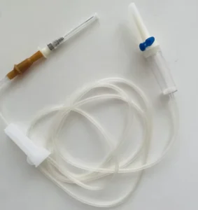 Medical Intravenous Infusion Set for Animals Manual Power Source Sterile Infusion Set with Needle