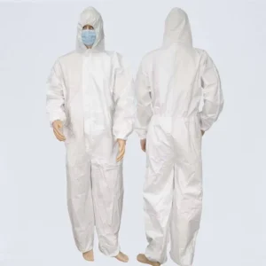 Medical Isolation Gowns with Elastic Wrists Waterproof Disposable Lab Coats PP Material Wraps