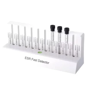 Medical Laboratory Supplies 10 Holes Plastic ABS White ESR Fast Detector Holder Test Tube Rack for Blood Collection