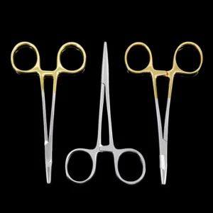 Medical Needle Holder Scissors Stainless Steel Gold Handle Inlay Clip Double Eyelid Surgical Suture Class I Manual ISO CE