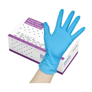 Medical Nitrile Examination Gloves Latex Free Dentist Veterinary Blue Disposable Powder Free 4mil Gloves for Hospital
