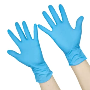 Medical Nitrile Examination Gloves Latex Free Hospital Waterproof Powder Free 3mil Disposable Blue Nitrile Gloves for Doctor