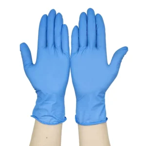 Medical Nitrile Examination Gloves Non slip Hospital Waterproof Ice Blue Powder Free 3mil Disposable Nitrile Gloves for Dental