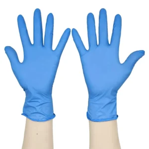 Medical Nitrile Gloves Dentist Exam Aged Care Touch Screen Ice Blue Powder Free 4mil Disposable Gloves for Hospital