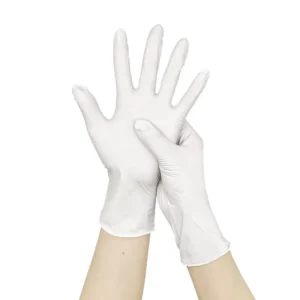 Medical Nitrile Gloves Dentist Waterproof Touch Screen White Disposable 4mil Powder Free Nitrile Examination Gloves for Hospital