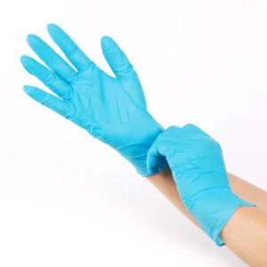 Medical Nitrile Hand Glove Protective Examination Touch Screen Lake Blue Disposable Powder Free 3mil Nitrile Gloves for Hospital