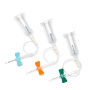 Medical OEM Butterfly Blood Collection Needle EO Gas Sterilized Safety Needle with Needle Holder