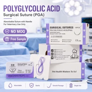 Medical PGA PGLA 910 Surgical Suture Veterinary Medical Suture PGA2/0 3/0 PDO Nylon Silk Sutures