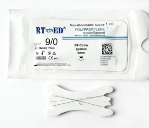 Medical PP Non-absorbable Sterile Surgical Sutures with Sharp Needle CE Approved