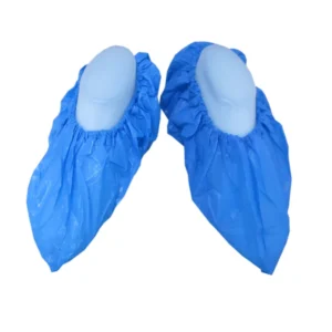 Medical PPE Protective Waterproof Disposable Plastic PE Overshoes Shoe Covers for Better Coverage
