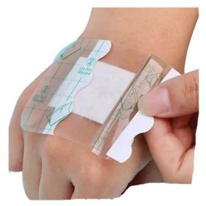 Medical PU Waterproof Sterilized CE Certified Transparent Self adhesive Wound Dressing 5x5cm 6x8cm