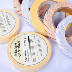Medical Pressure Steam Adhesive Autoclave Indicator Tape With Different Size