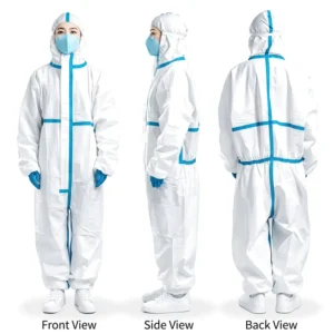 Medical Protective Suit Disposable Isolation Gown Waterproof Breathable Safety Coverall for Hospital Clinic Protection