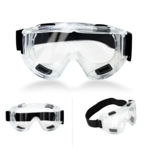 Medical Safety Goggles Anti-fog Clear PC Lens CE EN166 Certified Protective Eyewear for Hospital