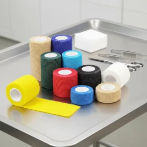 Medical Self-Adhesive Bandage Easy-Tear Protective Sports Bandages Customizable Sizes Breathable Elastic Bandage