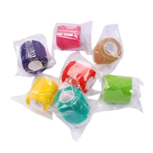 Medical Self Adhesive Bandages Wrap Cohesive Self adhesive Bandages Muti Colors Custom
