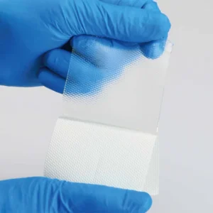 Medical Self Adhesive Waterproof Wound Dressing Plaster Rolls Transparent Dressing with Clip