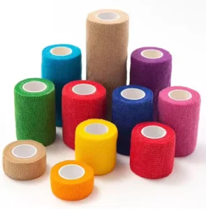 Medical Self-adhesive Elastic Bandage 100% Cotton Material Flexible Cohesive Bandage for Clinical & Athletic Use