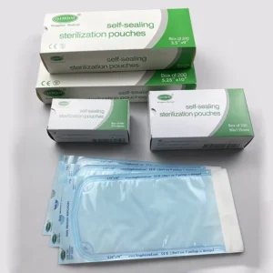 Medical Self sealing Flat Sterilization Pouch EOS Disinfecting Class I CE Certified Blue 57x260mm 3 Year Shelf Life