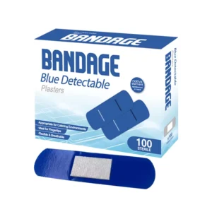 Medical Special Woundplast Band aid Custom Blue Adhesive Bandage Blue Detectable Plaster Band Aid for Food Hotel Restaurant Chef