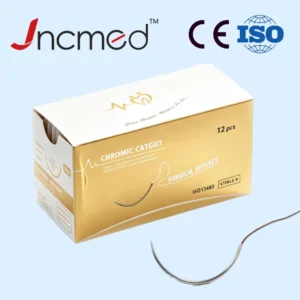 Medical Sterile Chromic Catgut Absorbable Veterinary Surgical Suture with Needle for Veterinary Hernia Repair
