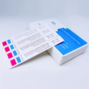 Medical Sterilization Eo Indicator Card with Red to Blue Color Change 15mm*100mm Size