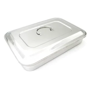 Medical Sterilization Tray with Holes and Cover 304 Stainless Surgical Instrument Tray