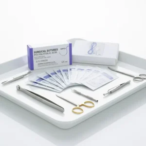 Medical Student Practice Veterinary Clinic Dog Use 3 0 2 0 75cm Absorbable Plastic Chromic Catgut Vicry Suture