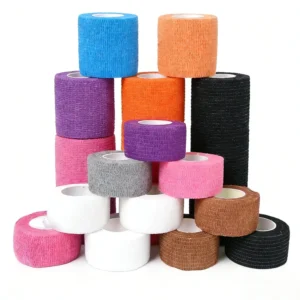 Medical Supplies Factory OEM ODM Sports Tape Cohesive Elastic Bandage 2 Layers Non-woven Composite Custom Size