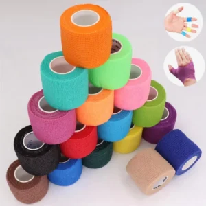 Medical Supplies Sports Non Woven Colorful Medical Pet Self Adhesive Bandage Elastic Cohesive Bandage