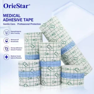Medical Surgical Adhesive Tape Roll Breathable Non Woven Skin Friendly Strong Adhesion Easy Tear Tape