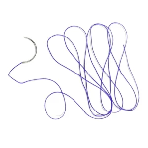 Medical Surgical Braided Absorbable Thread Single or Double Needle Precision Point Reverse Cutting 1 2 Circle Polyglactin 910