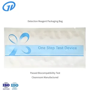 Medical Test Strip Packaging Bag Three Layer Laminated Non contaminating Enzyme free Stable Storage for IVD Reagents Pouch
