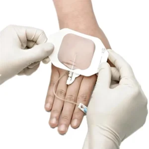 Medical Transparent IV Cannula Film Fixation Wound Dressing Sterile Waterproof PU Self Adhesive Dressings with U Port