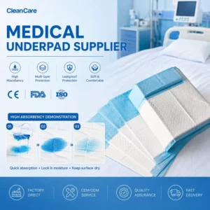 Medical Urine Pads Disposable Patient Protection Bed Pads Waterproof Bed Pads Disposable Hospital Underpad Supplier