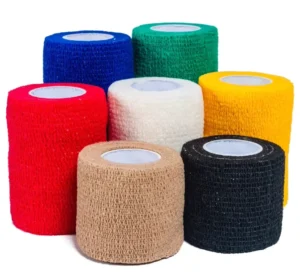Medical Use Soft Easy Tear Economical Non Woven Self Adhesive Cohesive Flexible Bandage Ozone Disinfecting CE Certified Class I