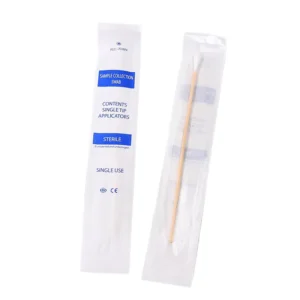 Medical Use Sterile Long Cotton Swabs Wooden Stick Cotton Tipped Applicators