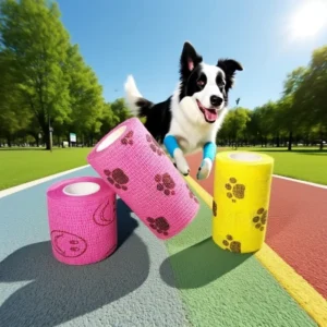 Medical Vet Oem Cohesive Bandage Elastic Self Adhesive Tape Non Woven Bandage Breathable Adhesive Bandage for Dog Cat
