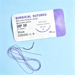 Medical Veterinary PGA Sutures (Suturas PGA) CE ISO Approved Synthetic Absorbable Monofilament Braided