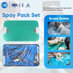Medical Veterinary Spay Pack Surgical Instruments Kit Veterinary Orthopedic Instrument Set