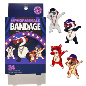 Medical Waterproof Safety Bandages CE Certified Custom Different Shape PE Band aids Cute Cartoon Wound Plaster EO Sterilized