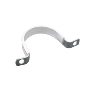 Metal Clip with Two Fixing Holes Zinc Plated PVC Lining Pipe Saddle Clip C type Pipe Clamp