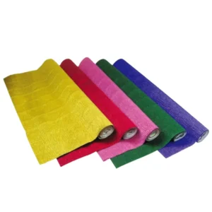 Metallic Flower Wrapping Crepe Paper Aluminum Foil Crepe Paper Roll